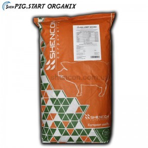 Білковий вітамінно-мінеральний концентрат  ShenPig Start OrganiХ 25%, поросята від 8 до 35 кг, СП 36,5%